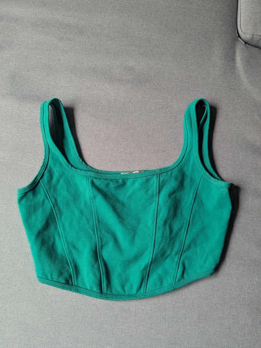 Altar'd State Green/Teal Knit Crop Tank